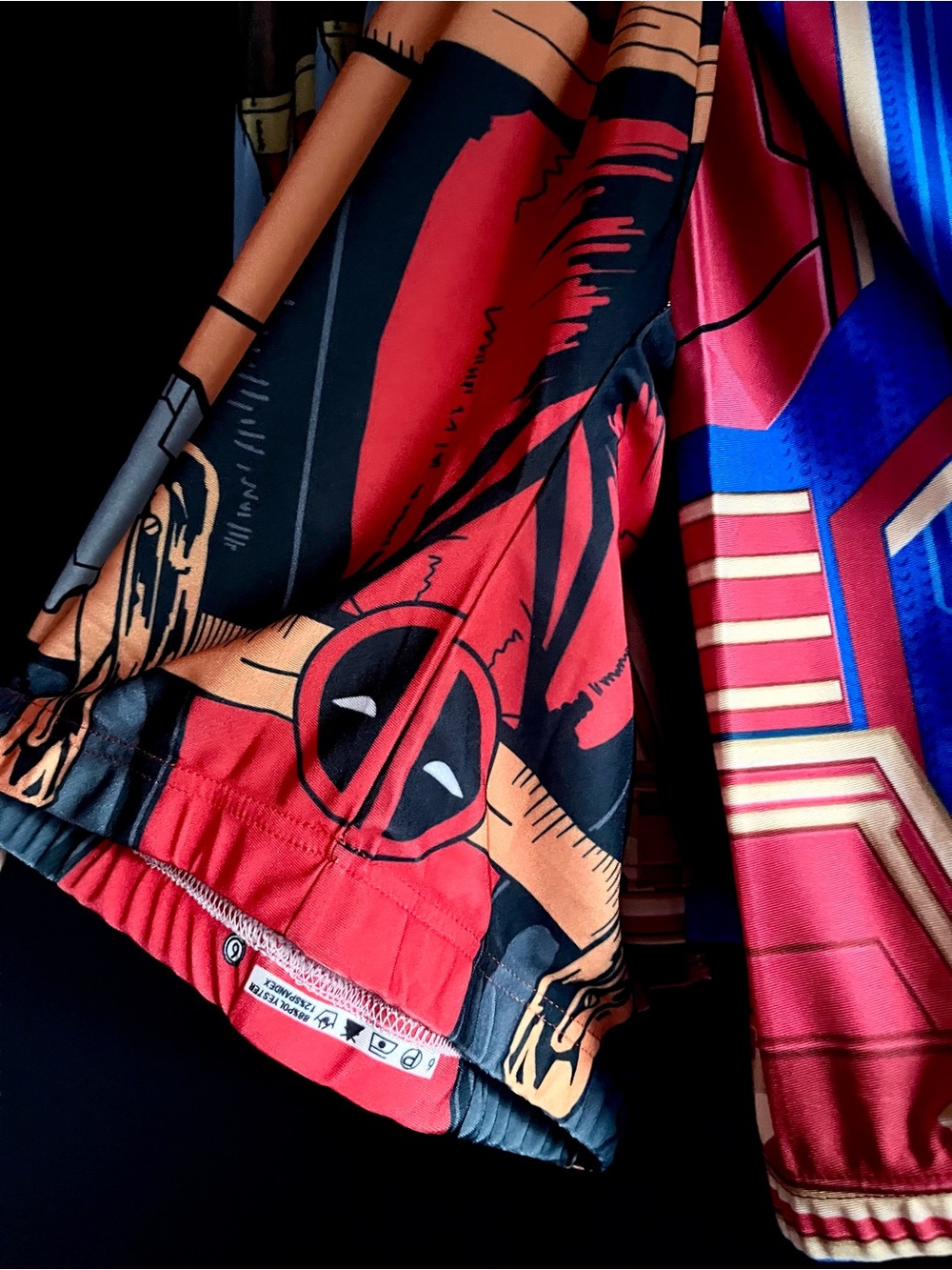 3 x Superhero Leggings Deadpool and Captain Marvel MCU Halloween Bundle